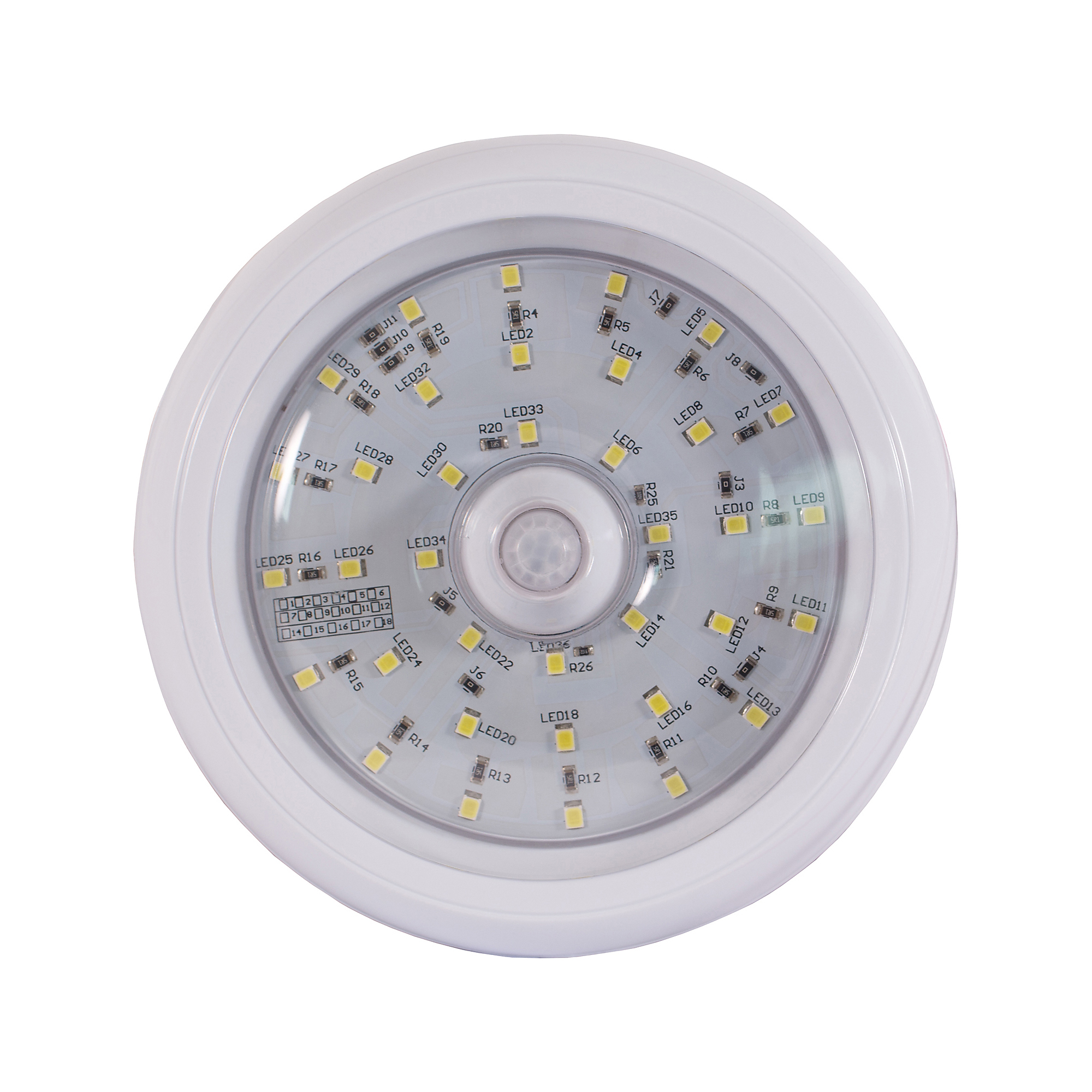 Buyers Products, 5in. LED Ceiling Interior RV Trailer Motion Sensor Dome Light, Light Type LED, Lens Color Clear, Included (qty.) 1 Model# 5625338